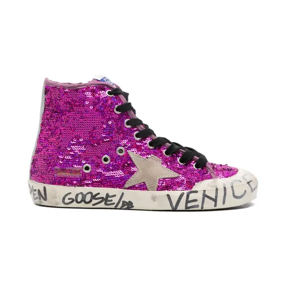 Golden Goose Francy Penstar mit Pailletten Violett (GWF00114F002977)