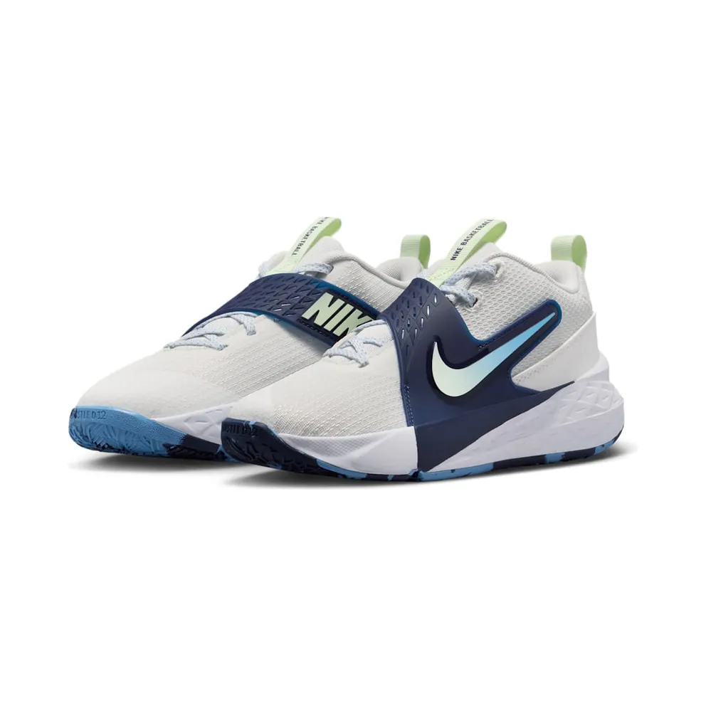 Nike Team Hustle D 12 White Midnight Navy Volt Tint (HF6279-104)