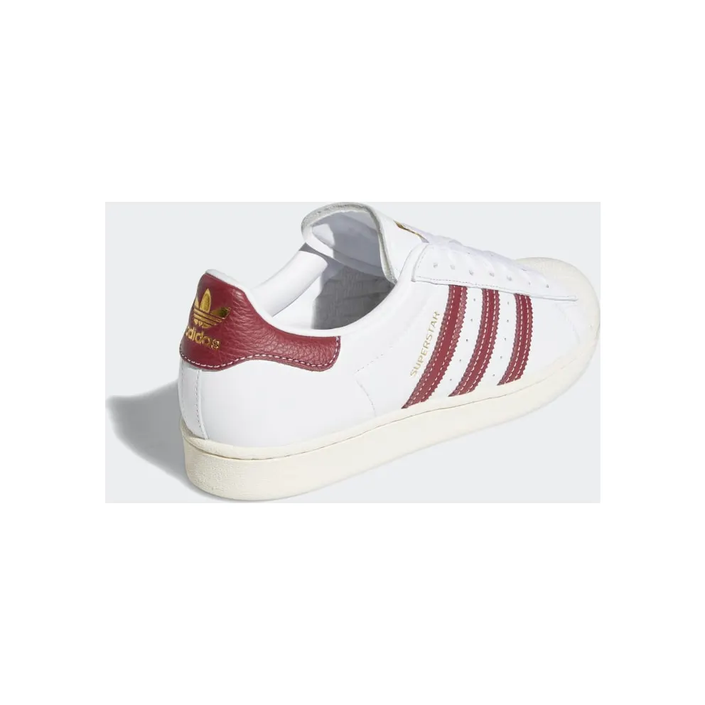 Adidas Superstar Cloud White / Collegiate Burgundy / Gold Foil (GZ1603)
