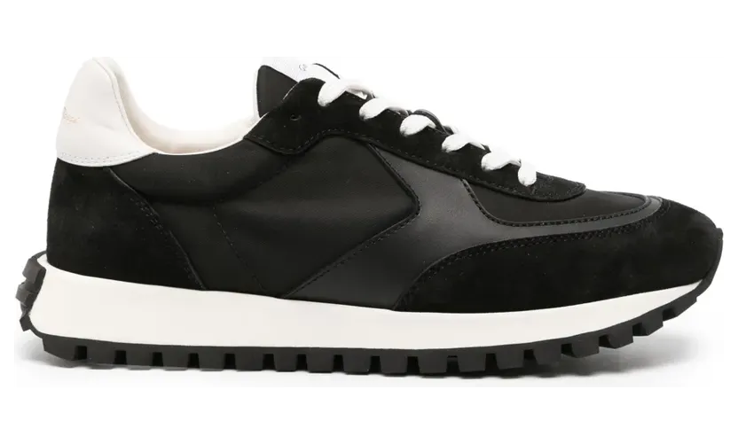 Gianvito Rossi Gravel mit Wildledereinsätzen “Black” (S25460W1OFCSCY)
