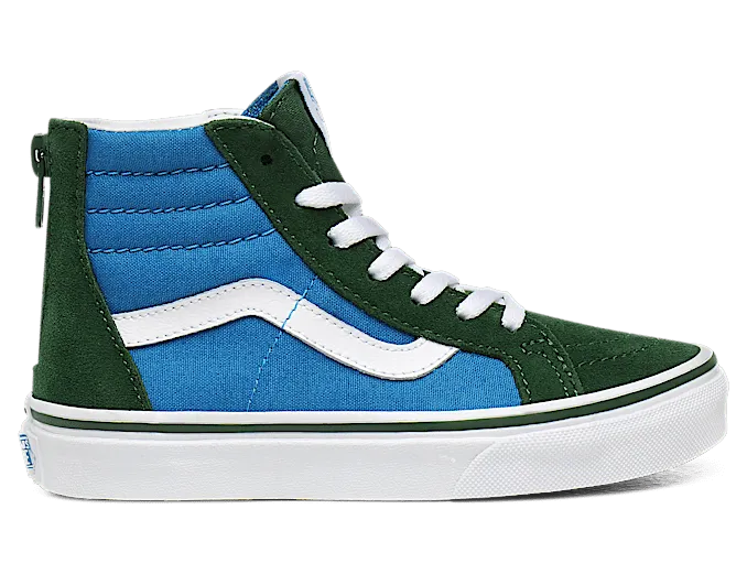 VANS 2-tone Sk8-hi Zip Schoenen Voor Kinderen (Groen)