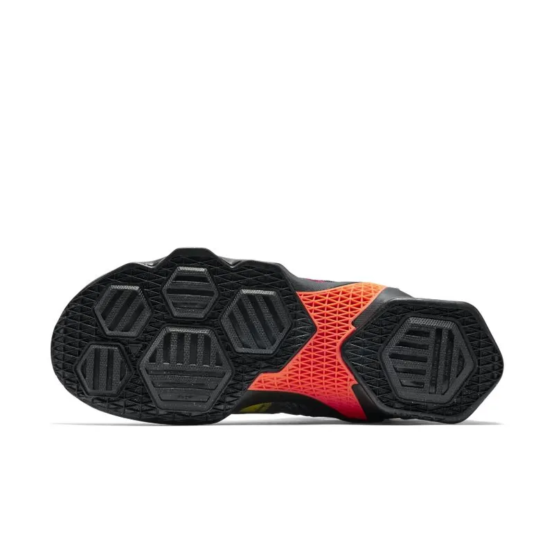 Nike LeBron 13 Akronite Black/Black-Hyper Orange-Blue Lagoon (807219-008)