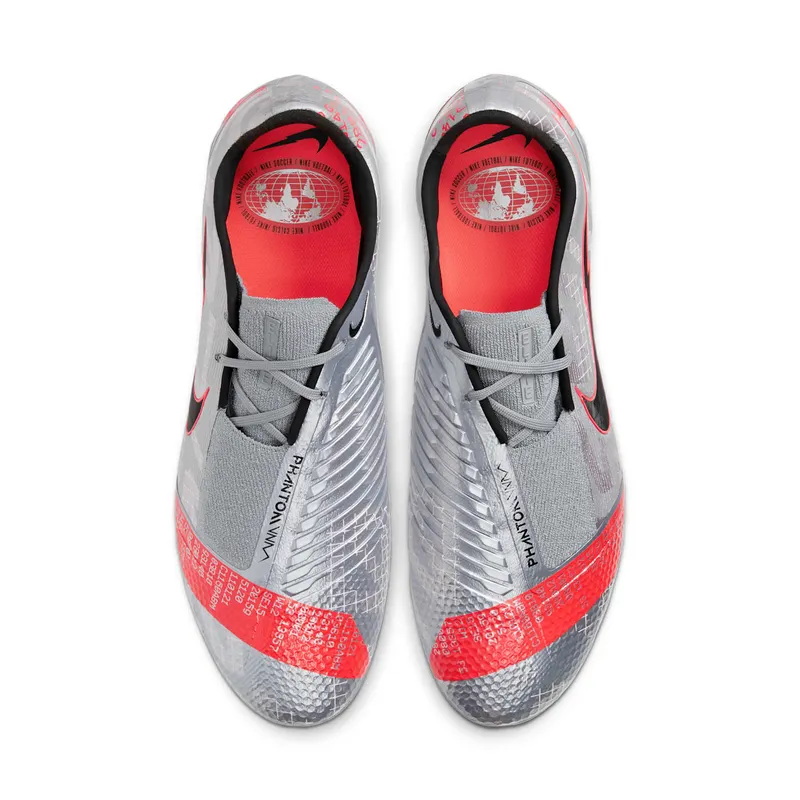 Nike Phantom Venom Elite FG “Metallic Grey / Crimson” (AO7540-906)