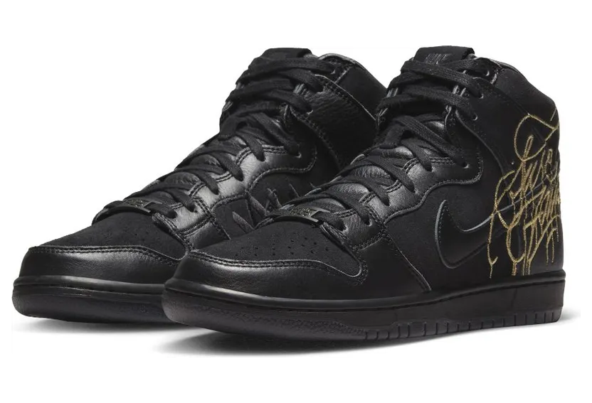 Nike SB Dunk High Pro Zwart/Metallic Gold/Zwart – “Black / Metallic Gold / Black” (DH7755-001)