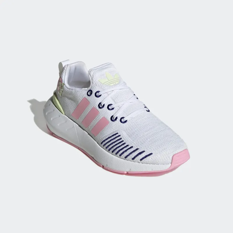 Adidas Swift Run 22 Cloud White / True Pink / Almost Lime (GZ0798)