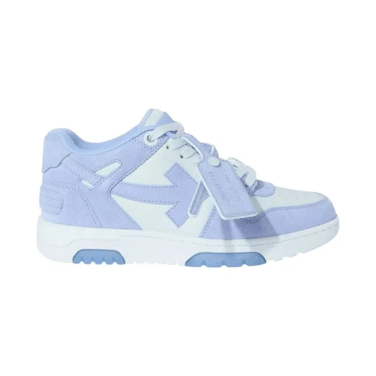 OFF-WHITE Out Of Office OOO Low Tops Dusty Blue Ice Out Suede (OMIA189S25LEA0074204)