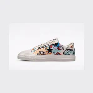 Converse One Star Floral Egret/multi/zwart (172933C)