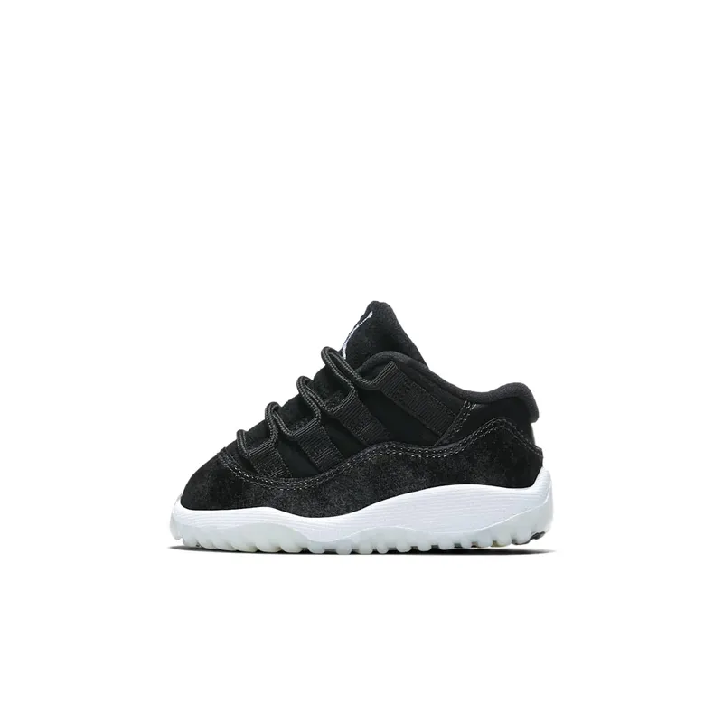 Jordan 11 Retro Low Black Metal Silver White (505836-010)