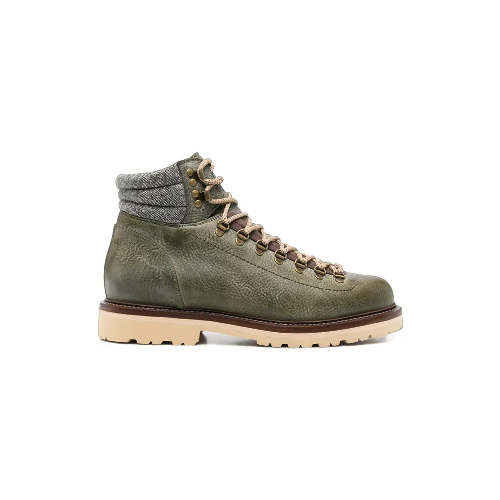 Brunello Cucinelli Lace-up Panelled “Green” (MZURCCS890 CMR73)