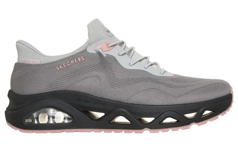 Skechers Slip-ins: UNO Glide-Step – Air Gliders Sneaker Houtskool/Roze