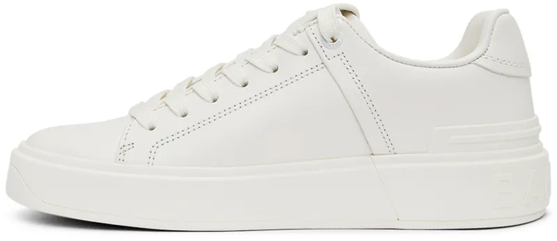 Balmain White B-Court Sneakers (VN1C580LSCL)