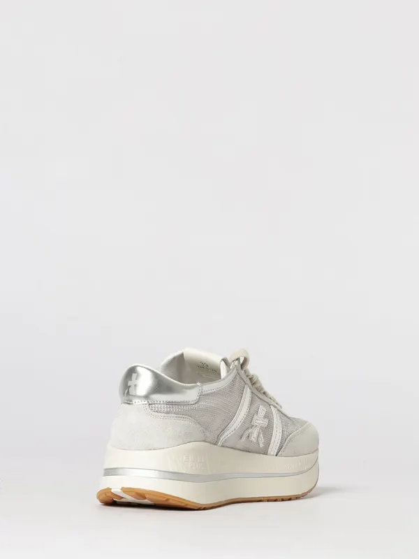 Premiata Bethcoin Suede and Mesh Sneakers Grey (BETHCOIN8148) (2)