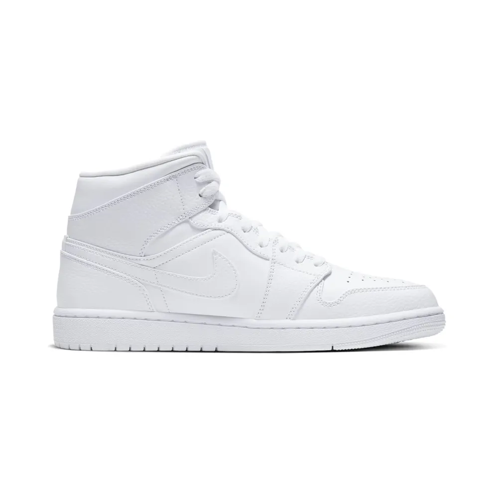 Air Jordan 1 Mid Triple White 2.0 (2020) (554724-130)