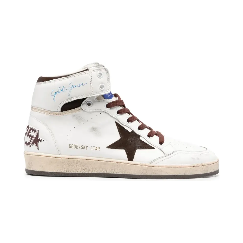 Golden Goose Sky-Star High-Top-Sneakers – Weiß (GMF00230F004005)