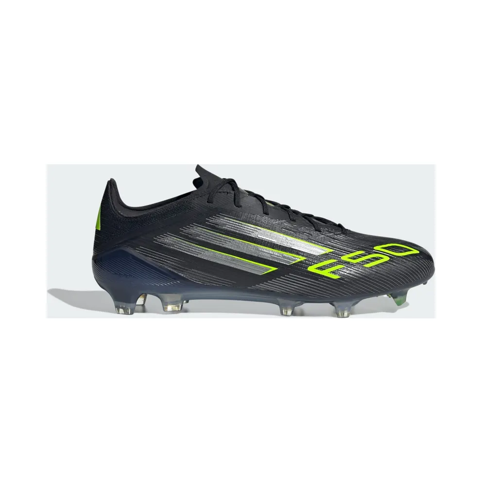 adidas F50 Elite Firm Ground Boots “Core Black / Iron Metallic / Lucid Lemon” (JH7616)