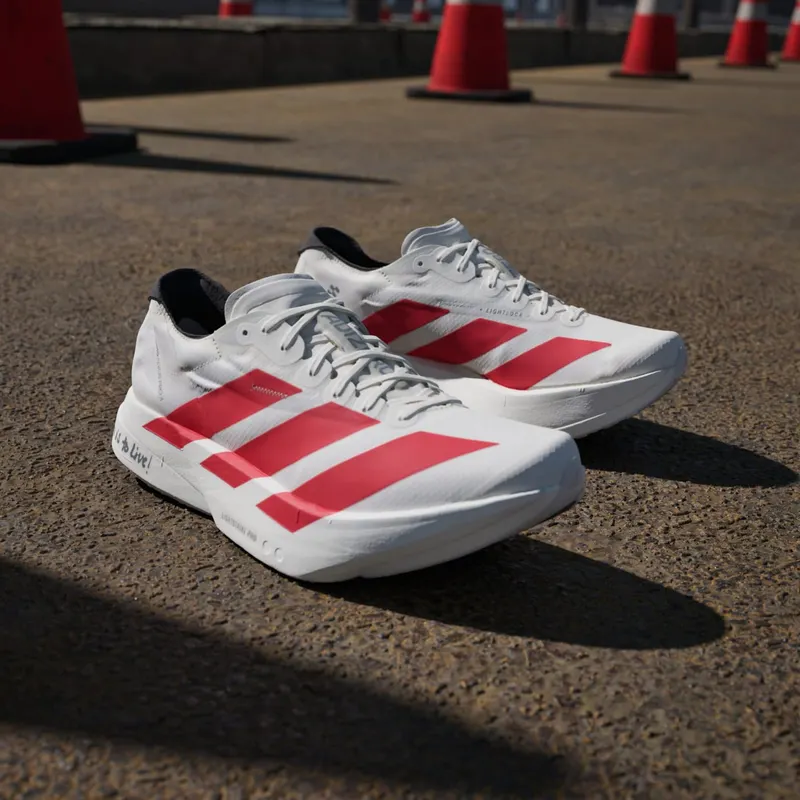Adidas Adizero Adios Pro 4 Off White / Better Scarlet / Core Black (JR6363)