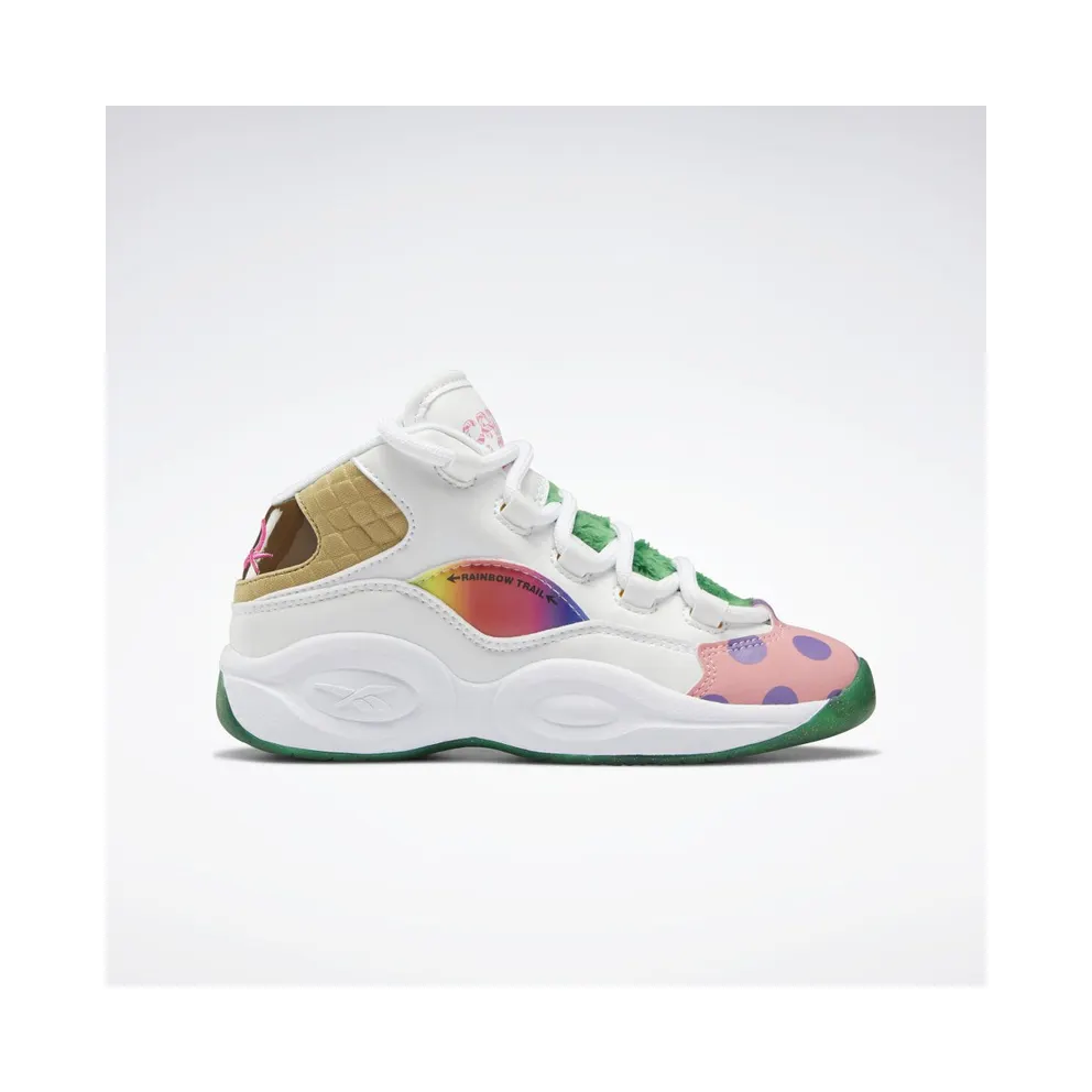 Reebok Candy Land Question Mid White / Pixie Pink / Goal Green (GZ0082)