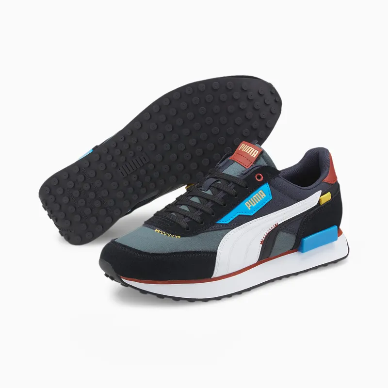 Women’s PUMA Future Rider Displaced Dark Slate/White (383148-01)