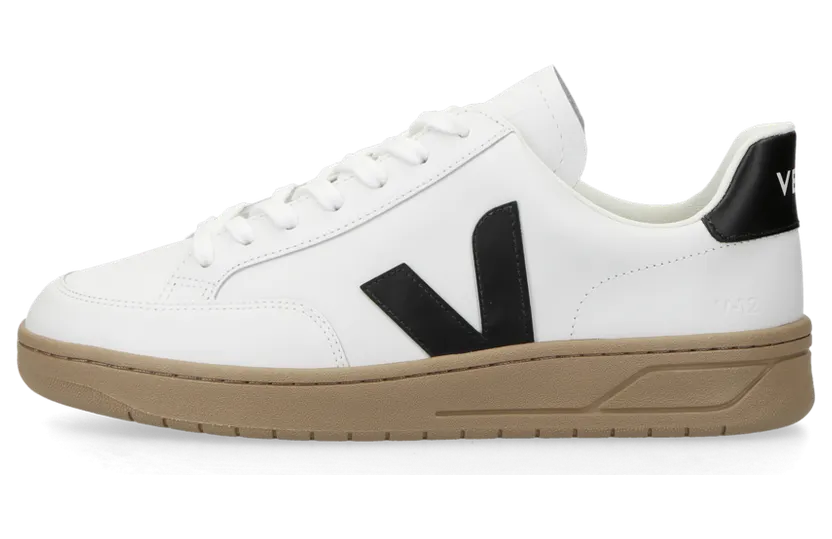 VEJA V-12 Leather (extra white / black / dune) – XD0203640
