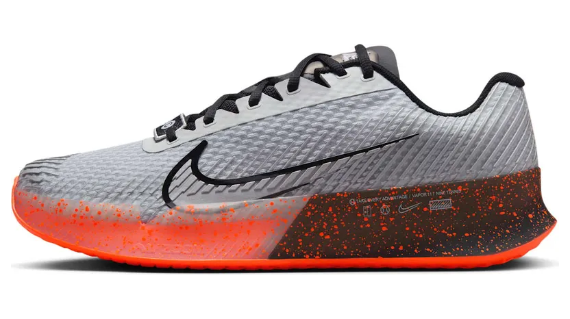Nike Court Vapor 11 HC Premium Pure Platinum Black Hyper Crimson Metallic Silver (FQ7721-001)