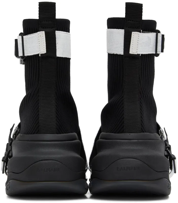 Balmain Black B-Bold Sneakers (XM0VH284TLKC)