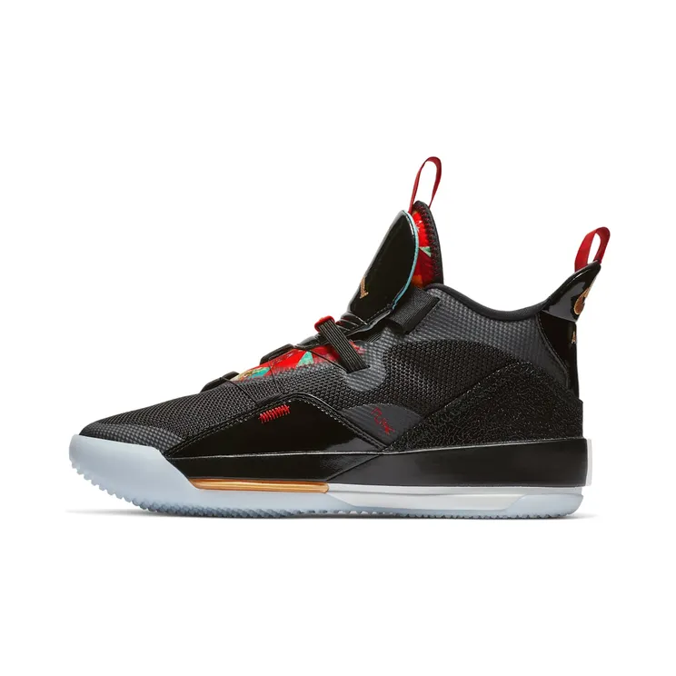 Air Jordan XXXIII 33 ‘Chinese New Year’ “Black / Summit White / University Red / Metallic Gold” (AQ8830-007)