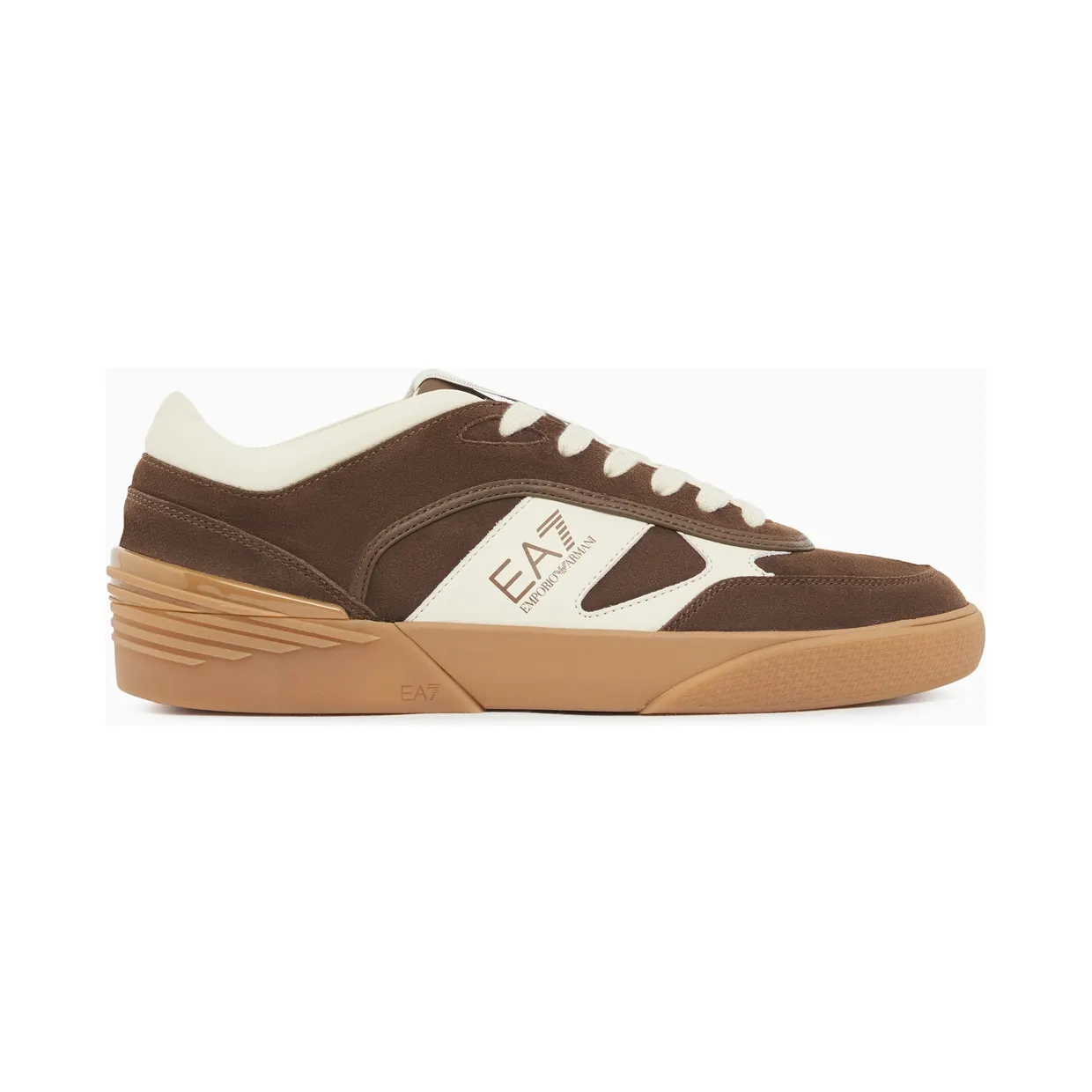 Armani OTG Pride Velo sneakers in suede with leather details Brown (7X000860_AF27956_M6480)
