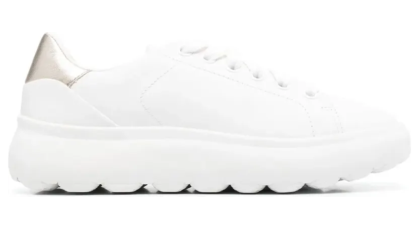 Geox Spherica leren sneakers – Wit (D35TCB085Y2)