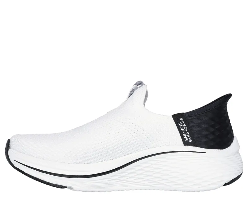 Skechers Slip-ins: Max Cushioning Elite 2.0 – White / Black – “White” (129611 WBK)