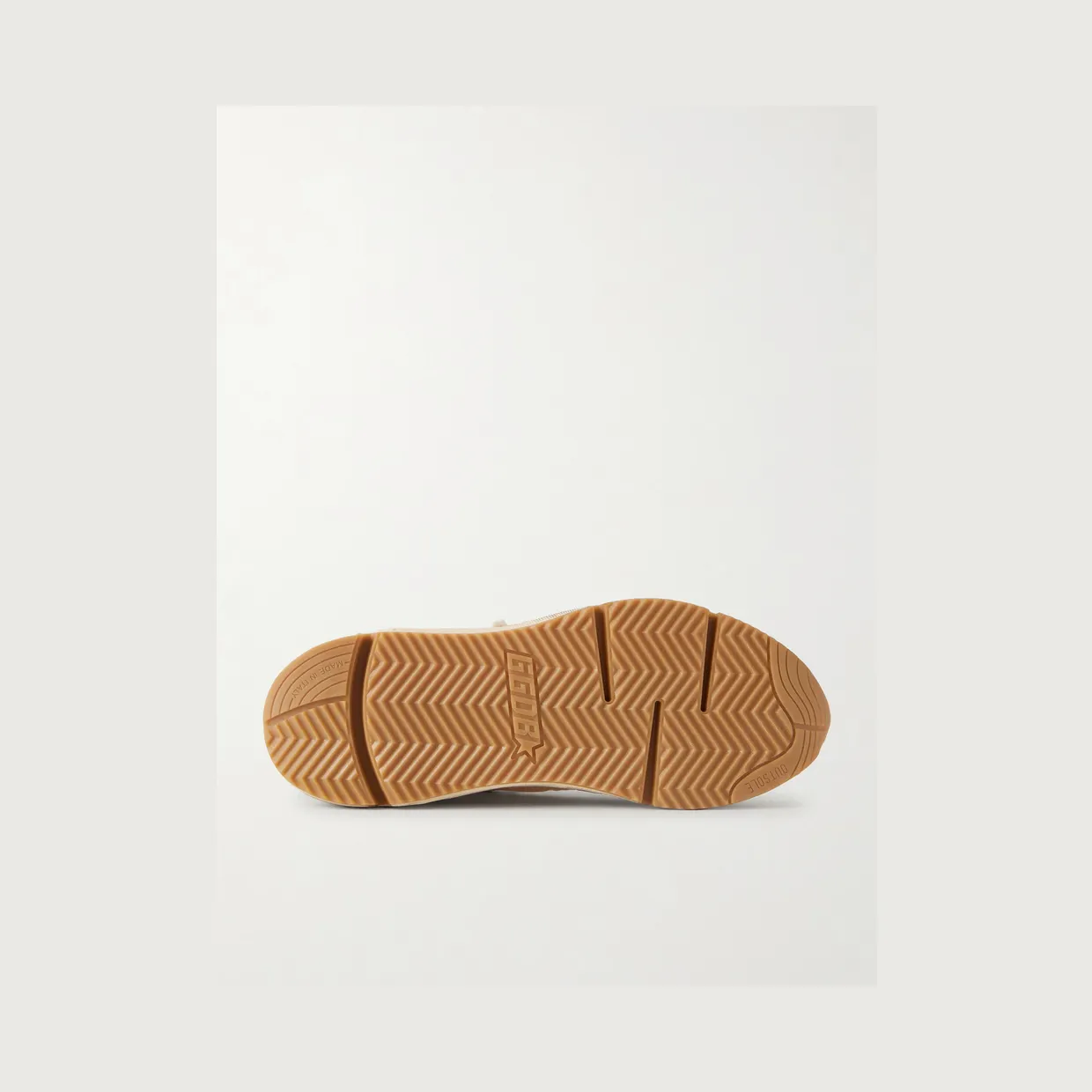 Golden Goose Running Sole Leather-Trimmed Suede and Shell Sneakers Beige (GMF00126.F008153) (3)