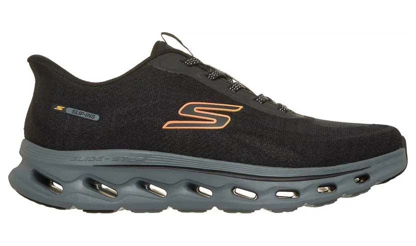 Skechers Slip-ins: GO WALK Glide-Step 2.0 – Jab Sneaker Zwart/Oranje
