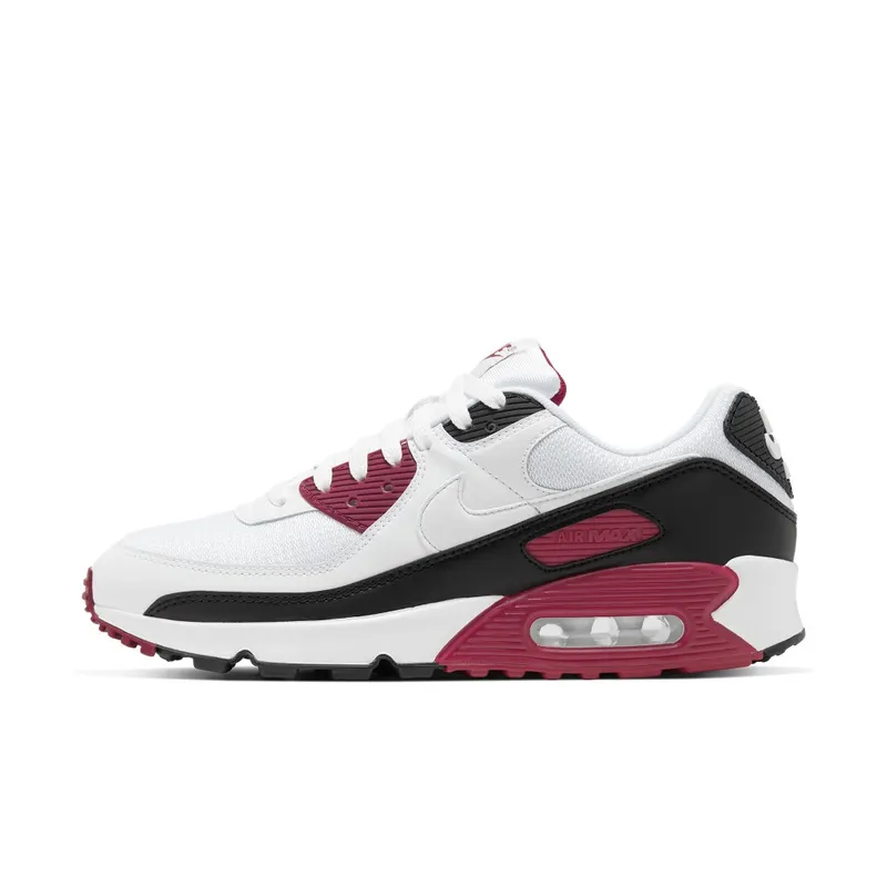 Nike Air Max 90 Recraft New Maroon White/White-New Maroon-Black (CT4352-104)
