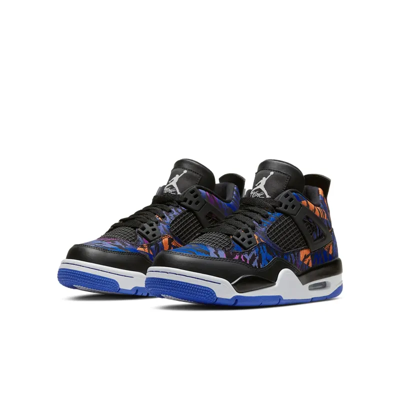 Jordan 4 Retro Black Rush Violet (GS) Black/White-Rush Violet (BQ9043-005)