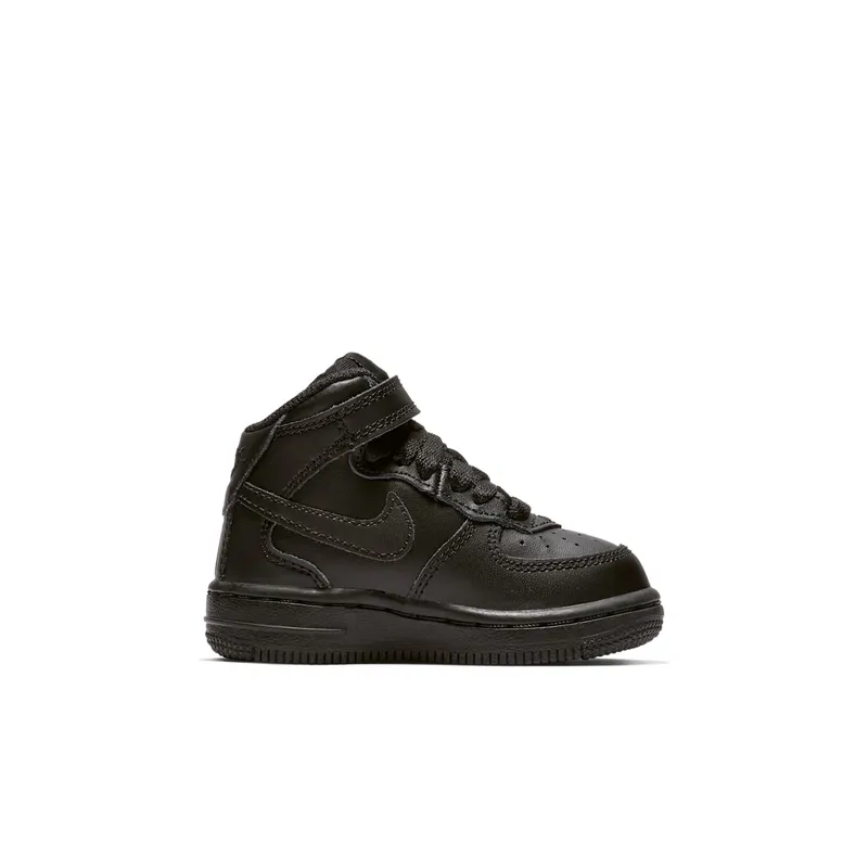 Nike Air Force 1 Mid Black Black (TD) Black/Black (314197-004)