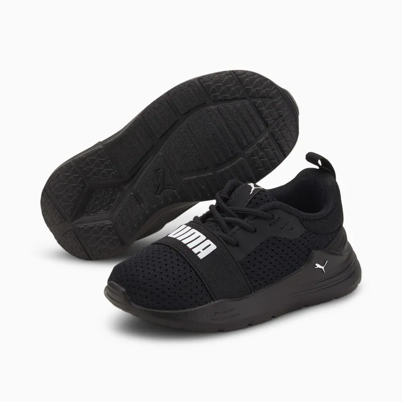 PUMA Wired Run Babies’ Black/White (374217-01)