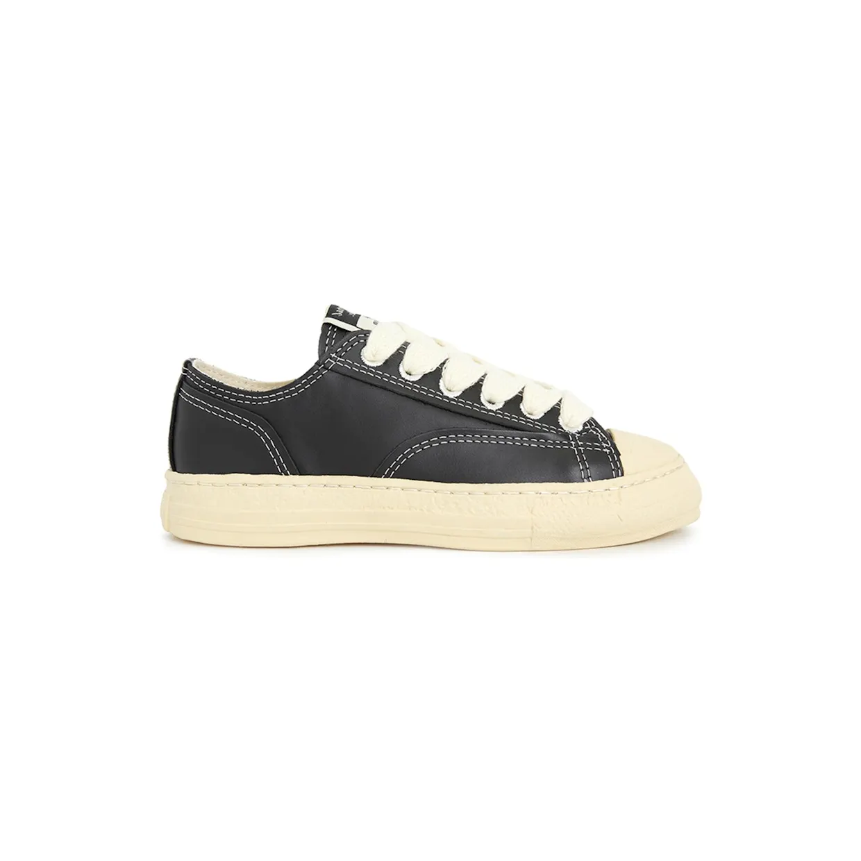 Maison Mihara Yasuhiro Trent Leather Low Black (S14FW714-BLACK)