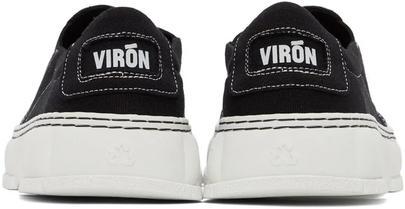 Virón SSENSE Exclusive Black Recycled Canvas 1984 Slip-On (1984-04-C-910)