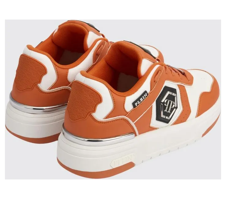 Philipp plein Runner Hexagon Predator Lace-up Sneakers Orange (SAFSUSC0925PTE003N20) (2)