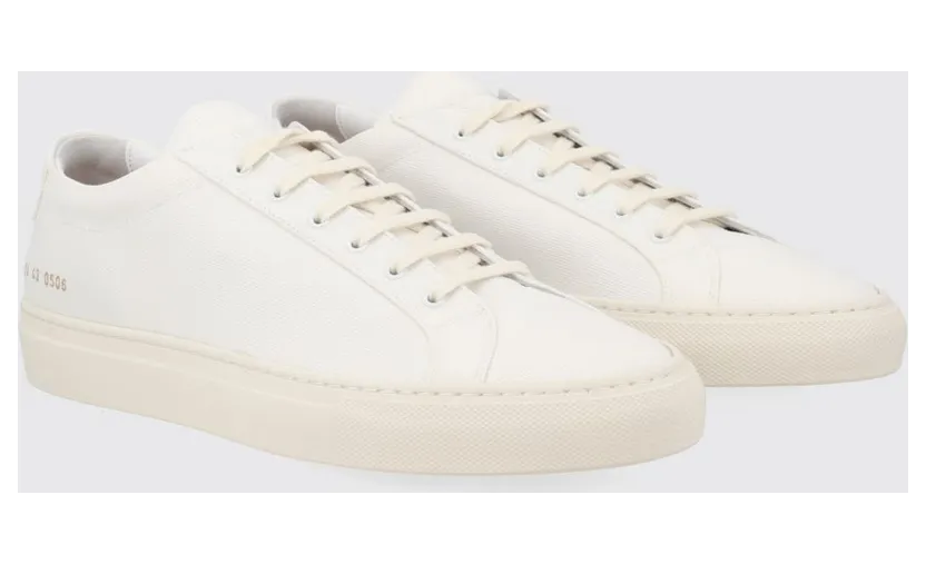 Common projects Achilles Two-Tone Smooth Leather Low-Top Sneakers White (25740506)