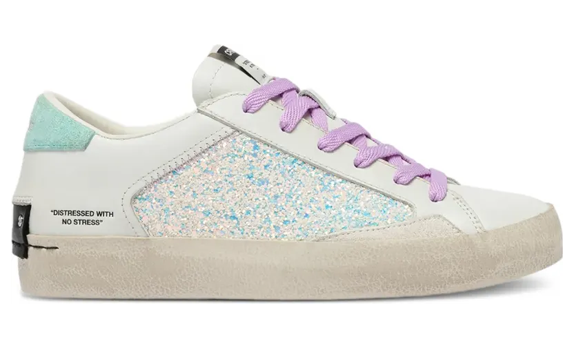 Crime London Sneakers im Glitter-Look – Weiß (20000PP710)
