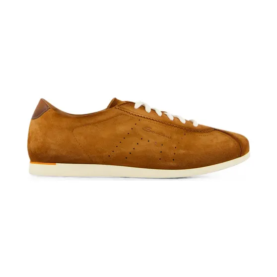 Santoni Suède low-top “Brown” (WBYR61449TIRTTNYC40)