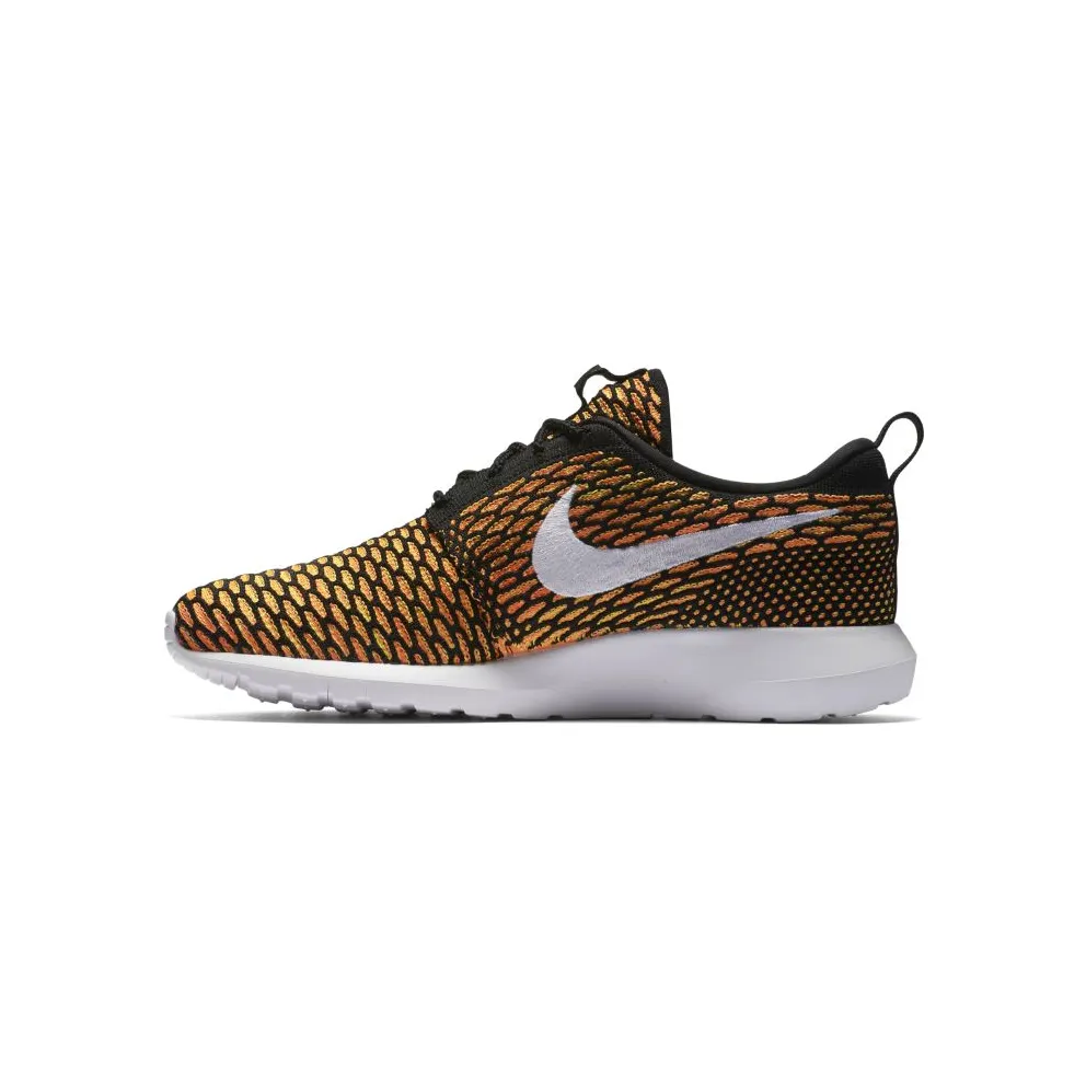 Nike Roshe Nm Flyknit Black/White-Total Orange-Volt Black/White-Total Orange-Volt (677243-018)