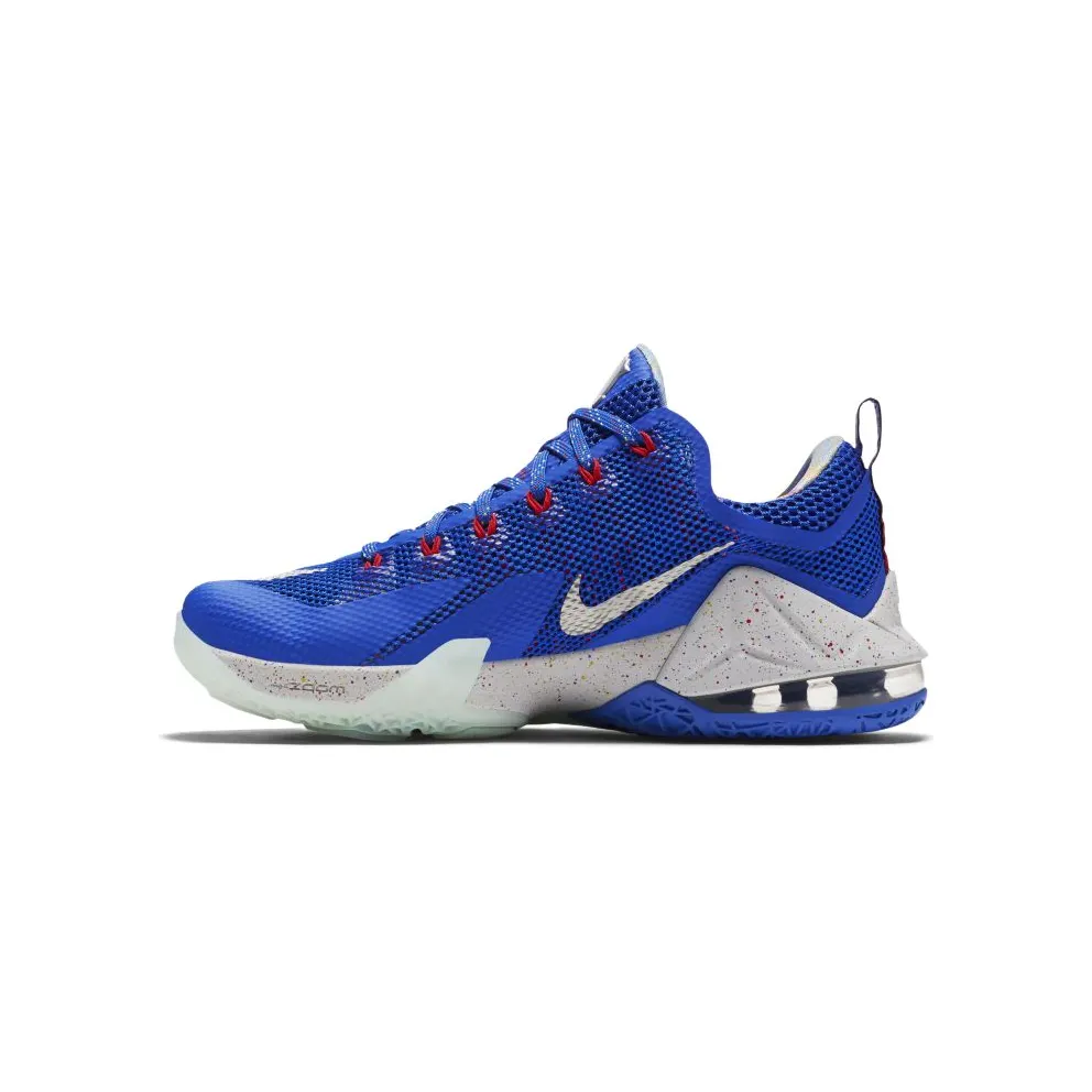 Nike LeBron 12 Low Hyper Cobalt Hyper Cobalt/Metallic Silver-Light Crimson (812560-406)