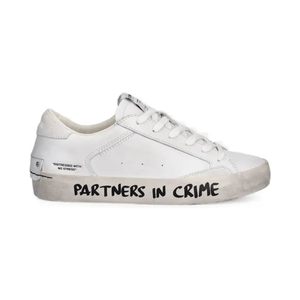 Crime London Distressed with tekst-print – White (26001PP5)