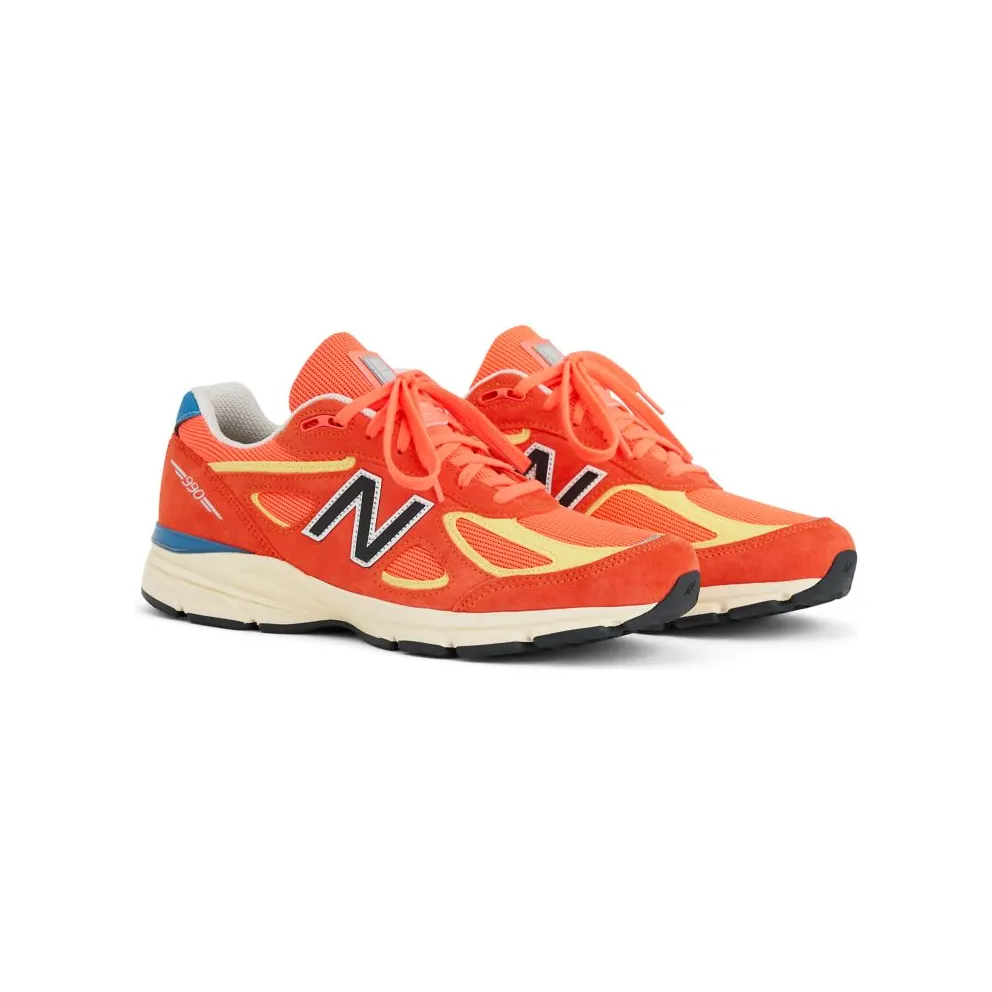New Balance 990v4 – “Urgent Red / Maize / Afterglow” (U99076B)