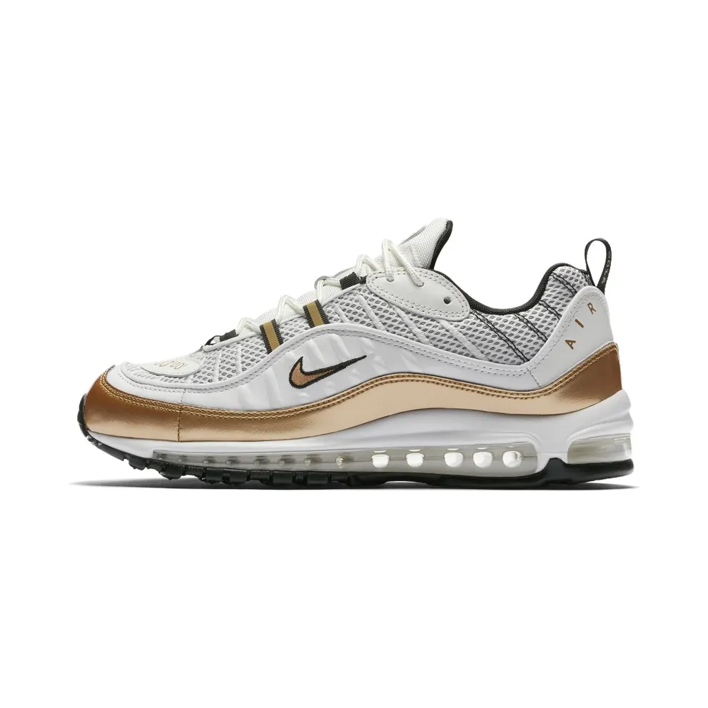 Nike Air Max 98 UK Prime Meridian (GMT Pack) Summit White Metallic Gold (AJ6302-100)
