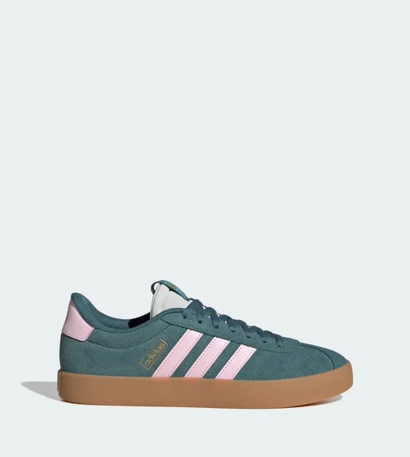 Adidas VL Court 3.0 Preloved Teal / Clear Pink / Gold Metallic (JR0955)
