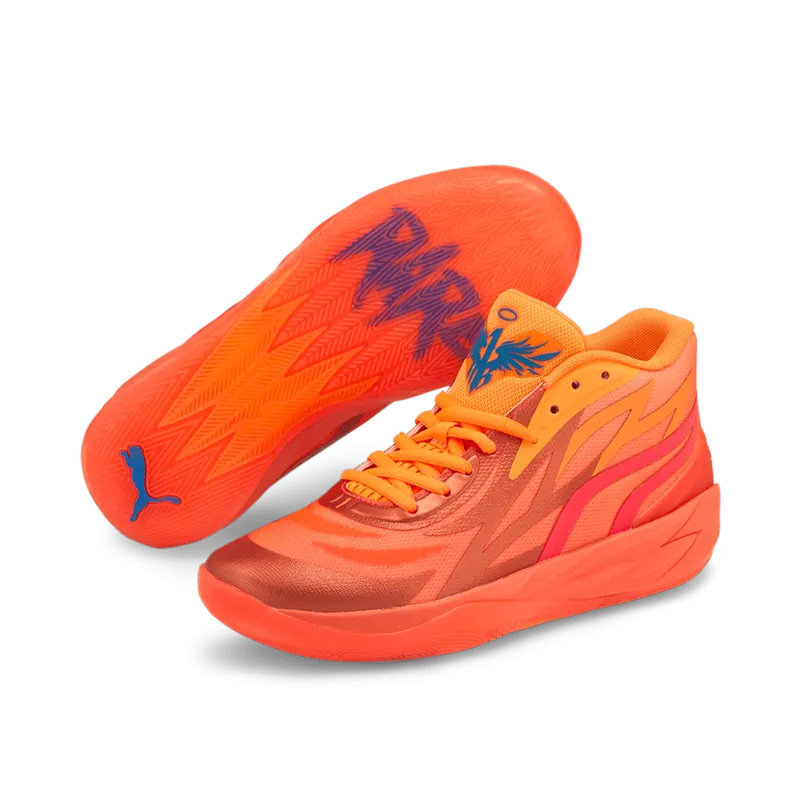 Puma MB.02 Basketball Shoes Red/Orange (376442-01)