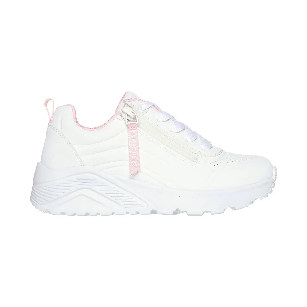Skechers UNO Lite – Easy Zip Sneaker White