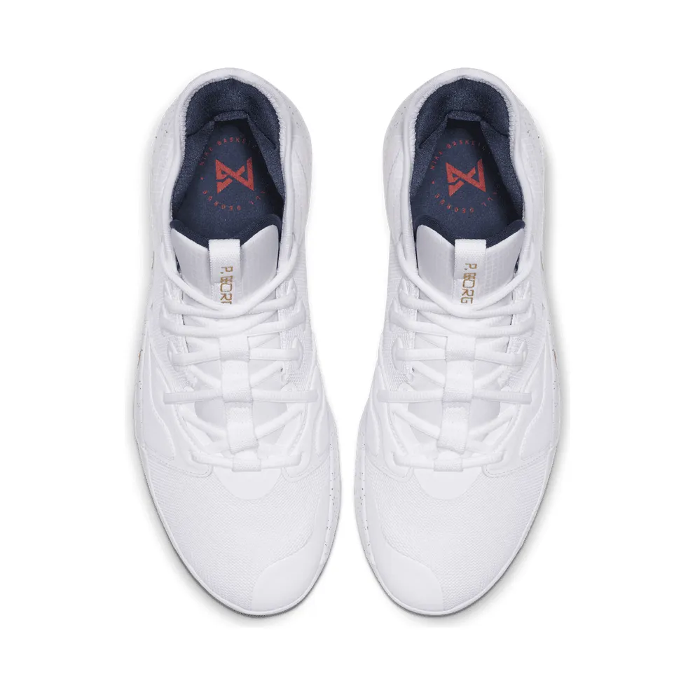 Nike PG 3 White Gold Navy White/Metallic Gold-Midnight Navy (AO2607-100)